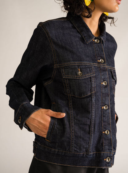 Girls Like Jacket, Azul Obscuro