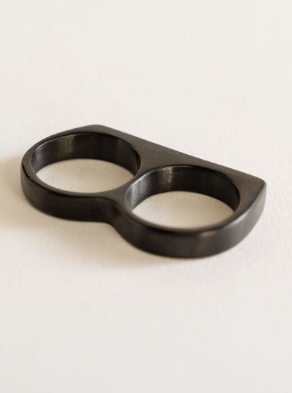Doble Biker Ring, Negro