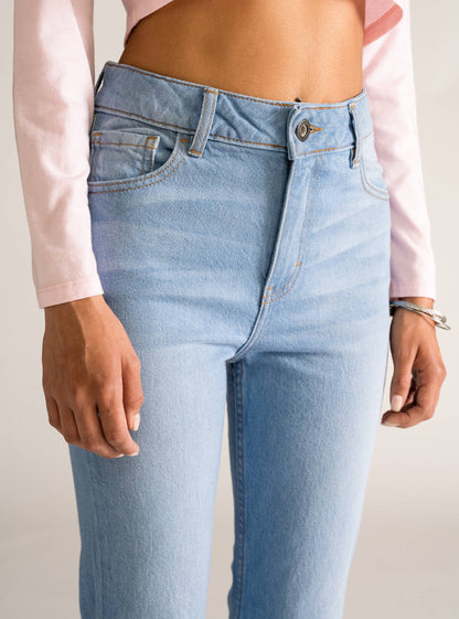 Disco Rollin' Bell Bottom Jeans, Celeste