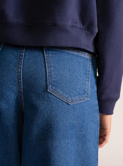 Into The Void Wide Leg Jeans, Azul Claro