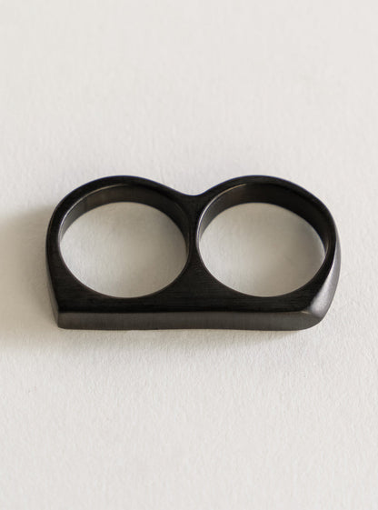 Doble Biker Ring, Negro