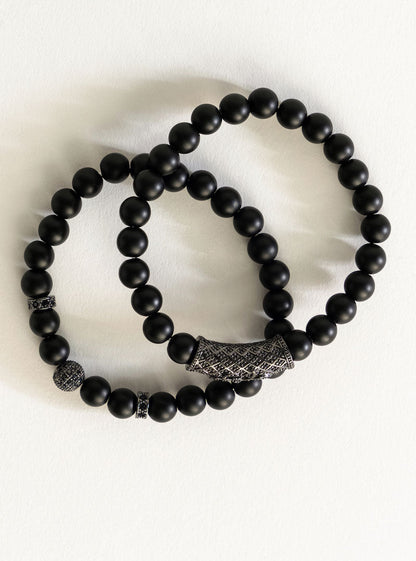 Peaceful Black Onyx Bracelet, Negro