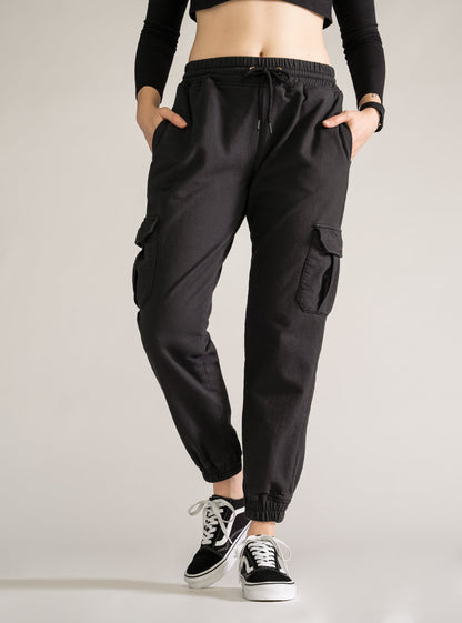 Vibing Cargo Pants, Negro