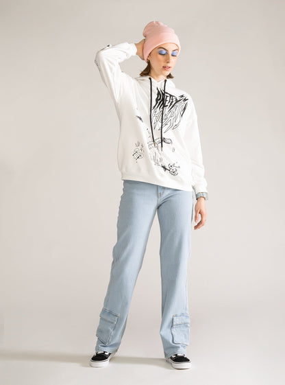 Pretty Hurts Hoodie, Blanco