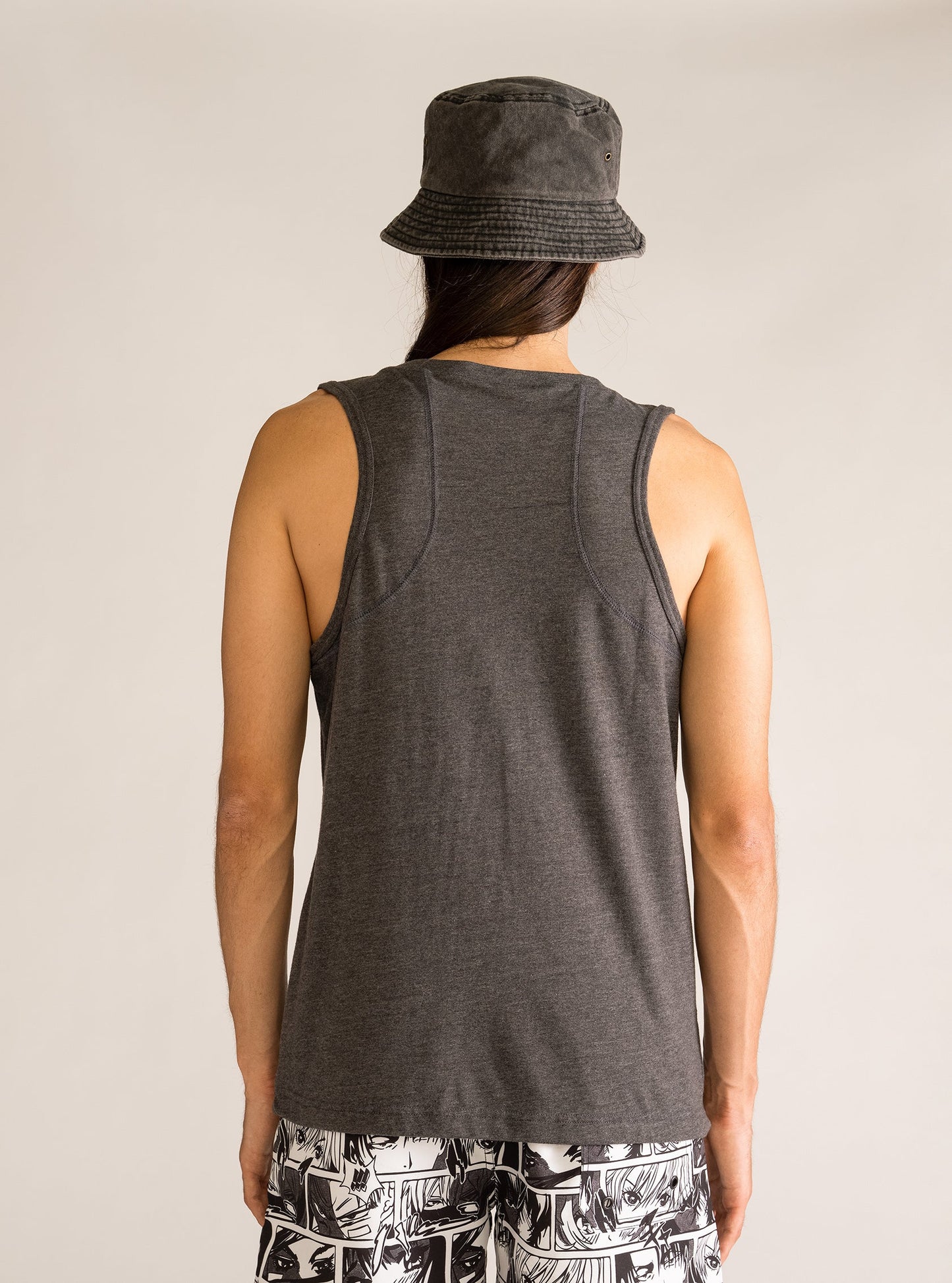 Summer Tank Top, Gris Obscuro