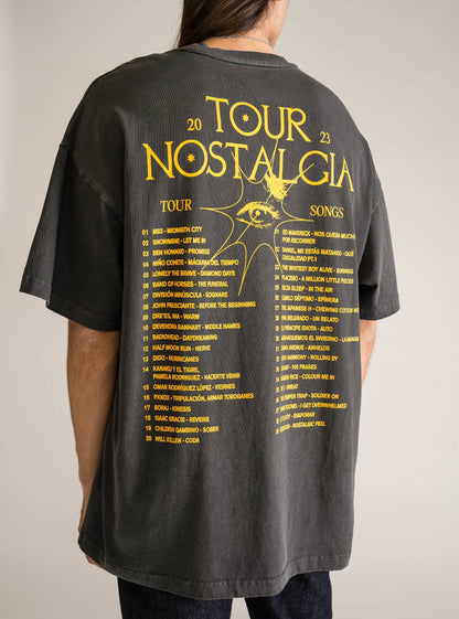 Nostalgia Chart Oversize T-shirt, Gris Obscuro