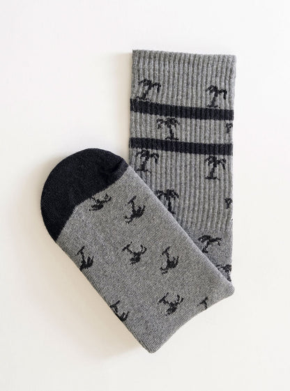 All In A Moment Socks, Gris Obscuro
