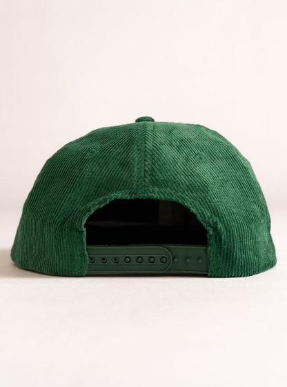 Thin Corduroy Cap, Verde Obscuro