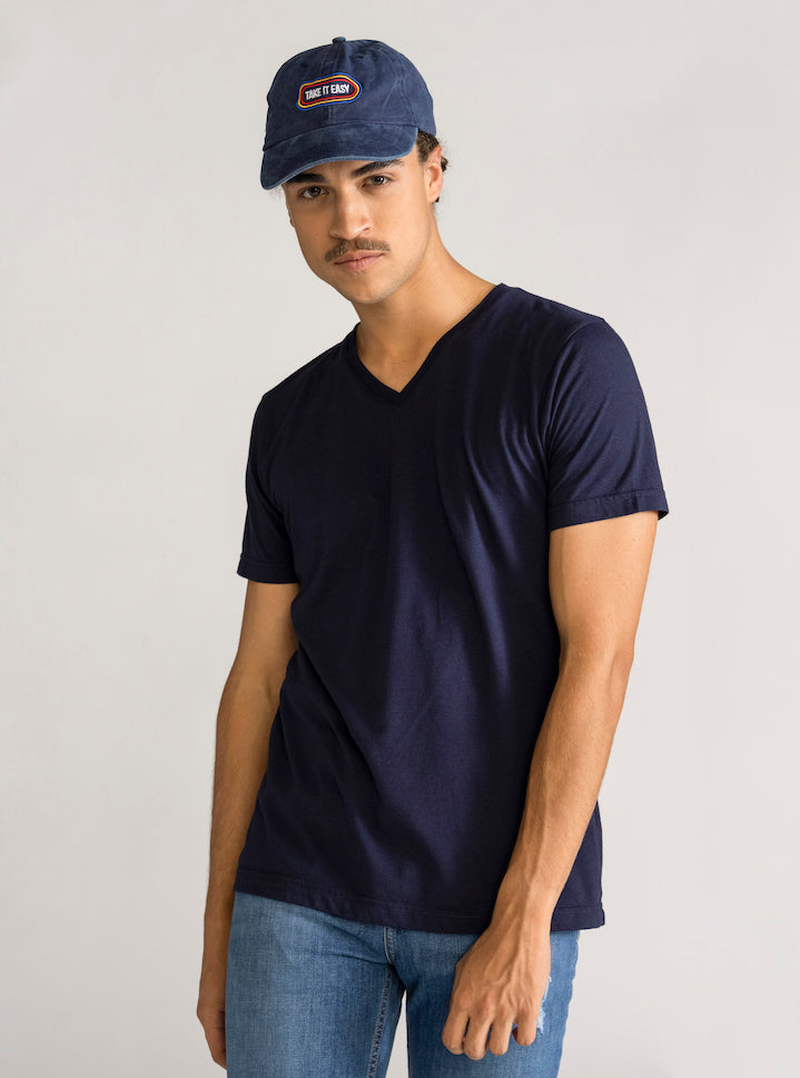 Everyday T-Shirt V, Azul Marino