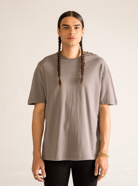 Simple But Effective Oversize T-shirt, Gris Claro