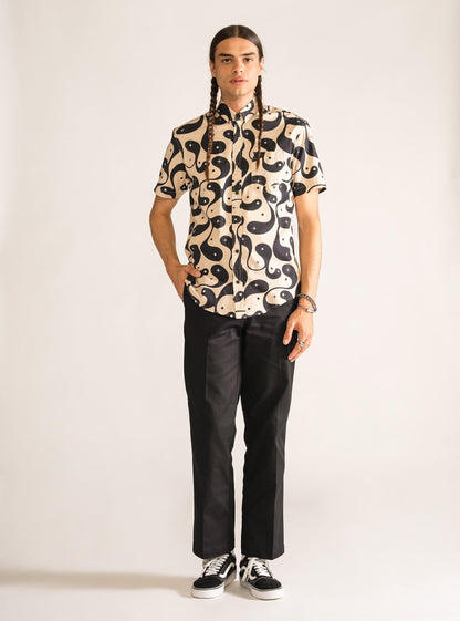 Heartburn Short Sleeve Shirt, Beige