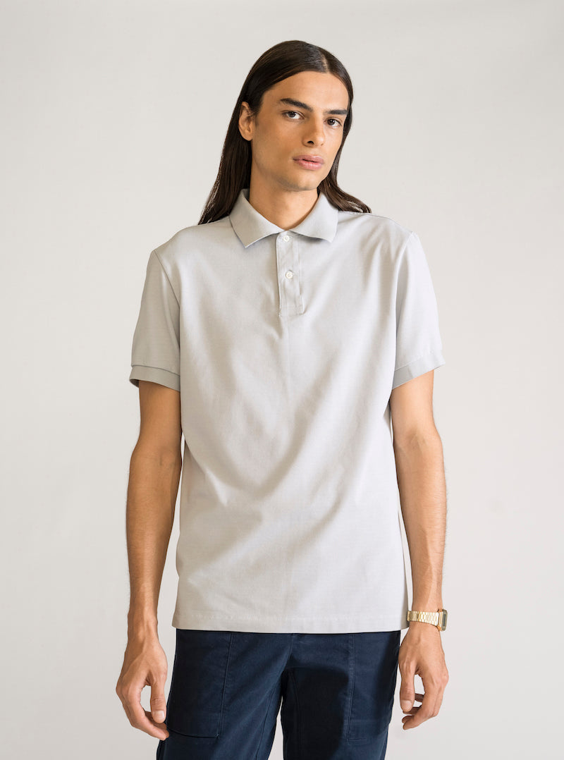 The Best Basic Polo, Gris Claro
