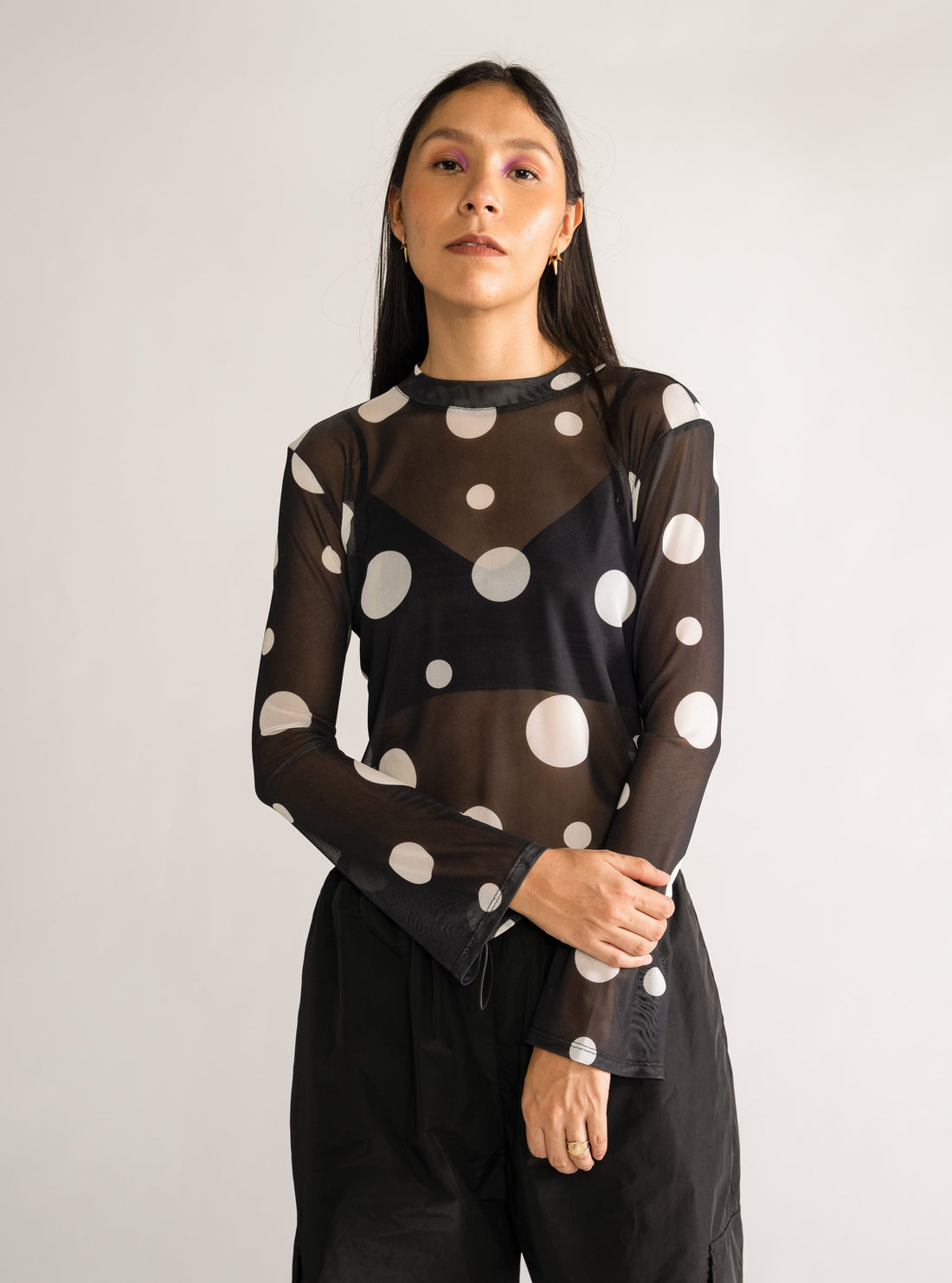 Only Girl Dots Top, Negro