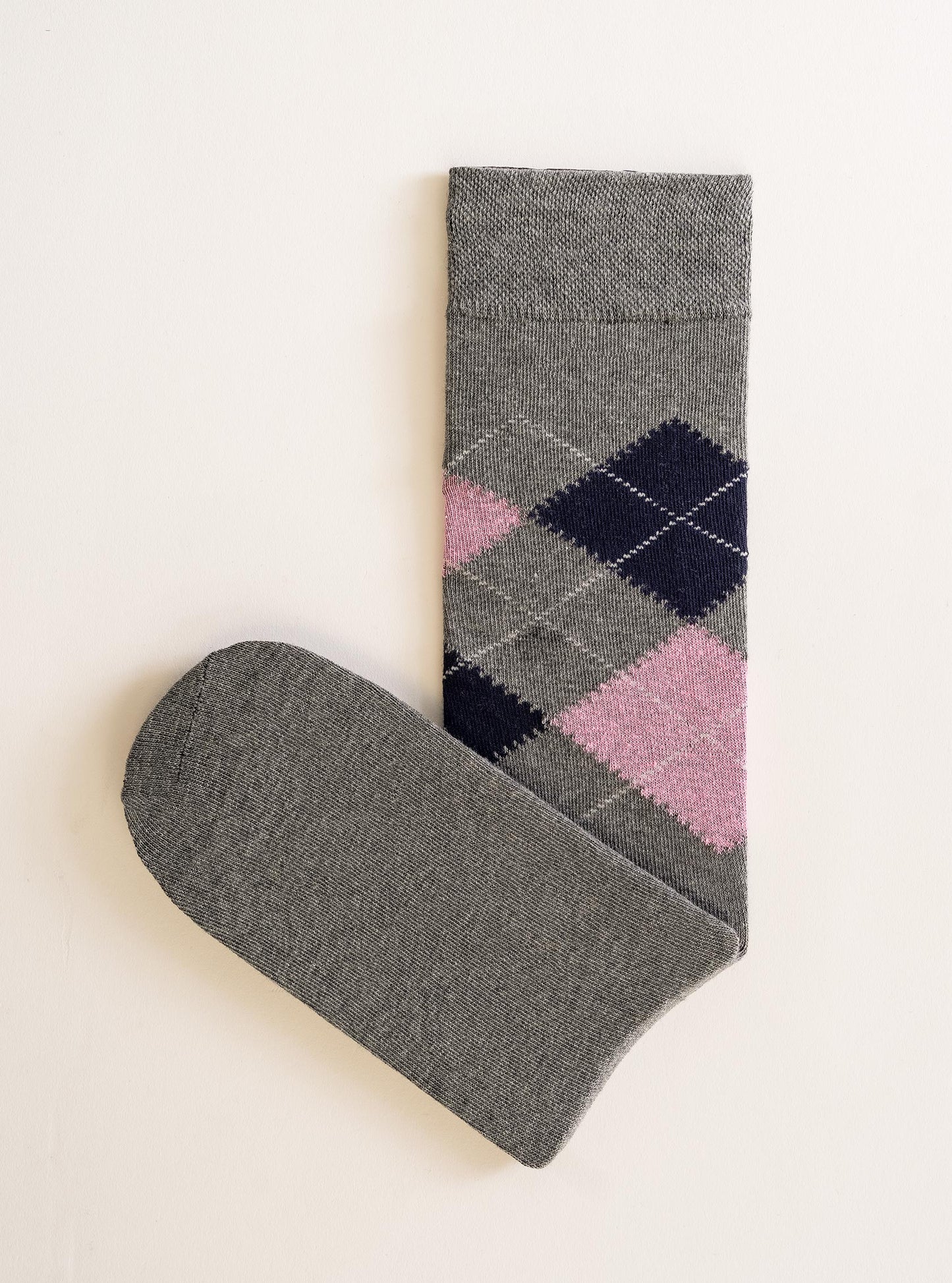Dots And Diamonds Party Socks, Gris Claro