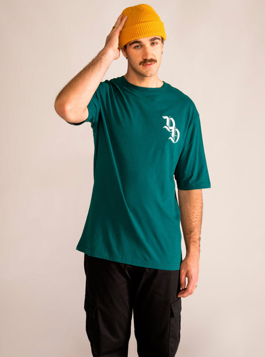 Lucozade Oversize T-Shirt, Verde Obscuro