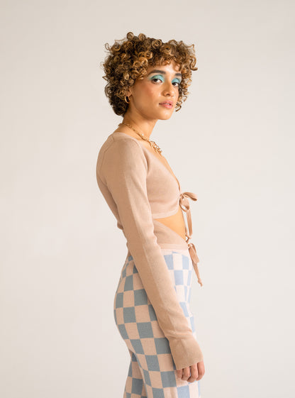 A Watchfull One Blouse, Beige