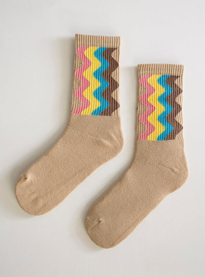 Groovy Waves Calcetas, Beige