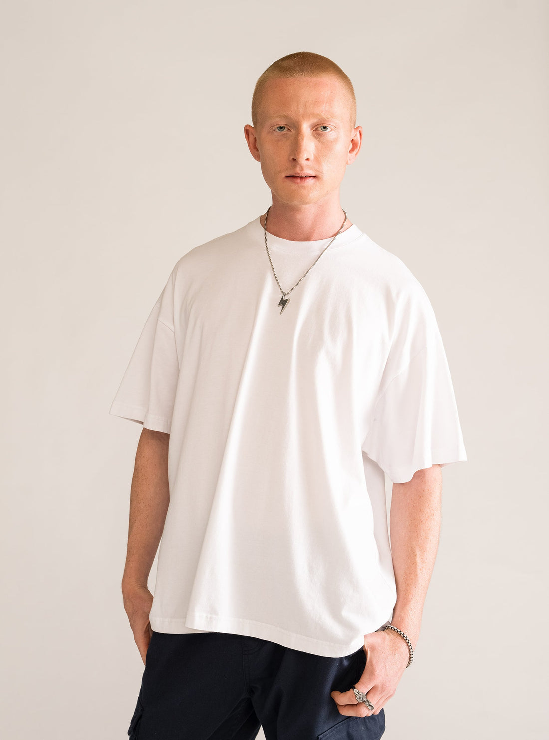 To The Roots Oversize T-Shirt, Blanco