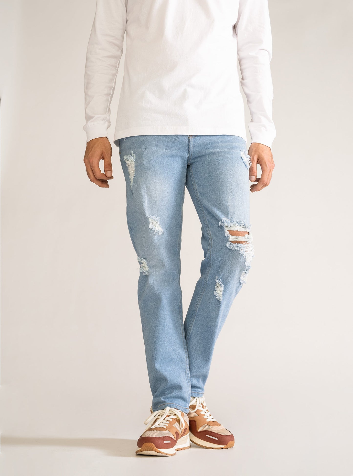 Pocket With Money Jeans, Azul Claro