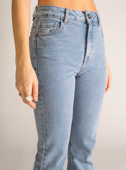 One Of The Girls Bell Bottom Jeans, Celeste