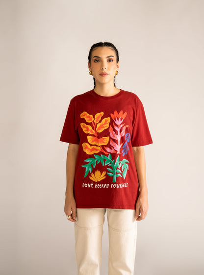 Botanical Tee Oversized, Corinto
