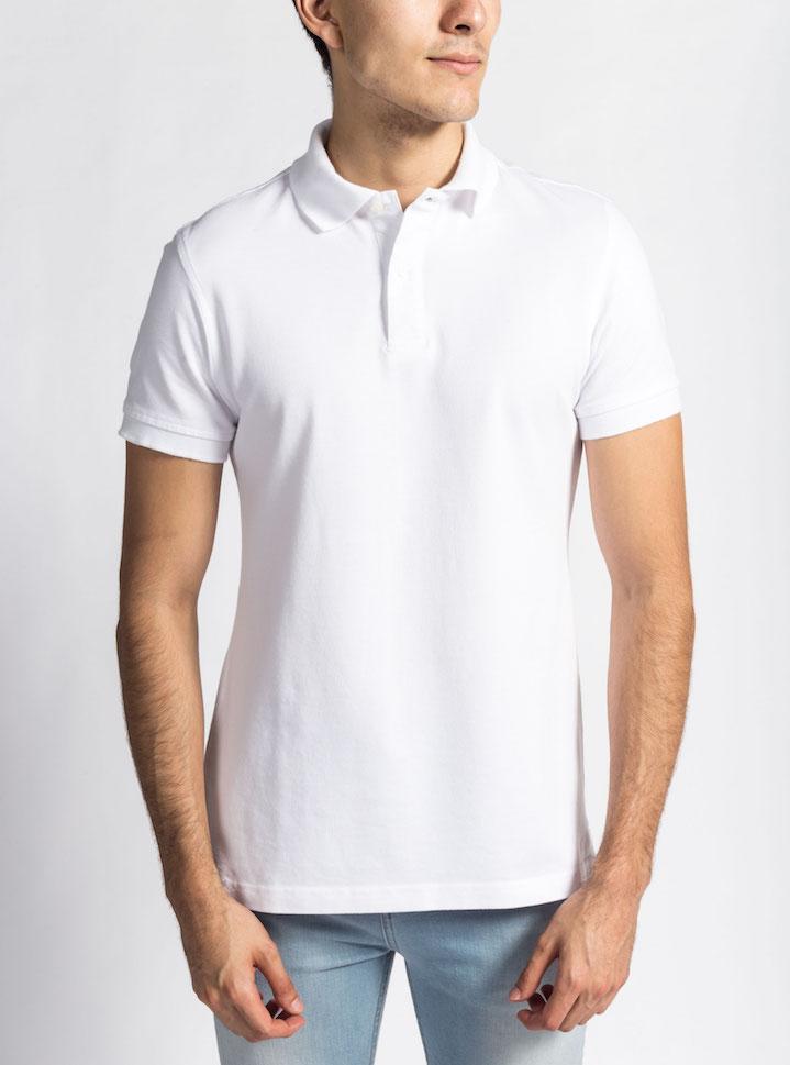 With or Without You Polo Shirt, Blanco