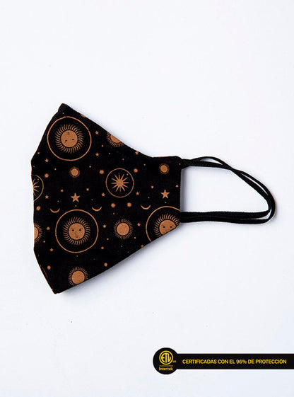 Mascarilla Moon&Sun, Negra